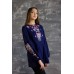 Embroidered tunic "Midnight Flowers"